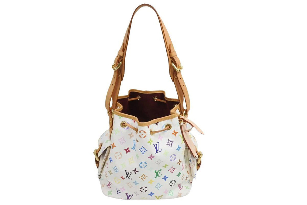 Louis Vuitton Monogram Multicolor Bag Shoulder White Blanc White